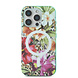 Guess Guess iPhone 16 Pro Max Back cover coque - Magsafe IML - Jungle Design - Orange Guess Guess iPhone 16 Pro Max Back cover coque - Magsafe IML - Jungle Design - Orange