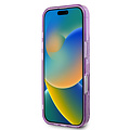 Guess Guess iPhone 16 Pro Max Back cover case - Magsafe IML - Flower Design & Tonal Circle Logo - Purple
