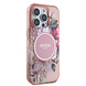 Guess Guess iPhone 16 Pro Max Back cover case - Magsafe IML - Flower Design & Tonal Circle Logo - Pink Guess Guess iPhone 16 Pro Max Back cover case - Magsafe IML - Flower Design & Tonal Circle Logo - Pink