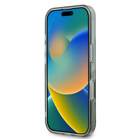 Guess Guess iPhone 16 Pro Back cover case - Magsafe IML - Flower Design & Tonal Circle Logo - Green Guess Guess iPhone 16 Pro Back cover case - Magsafe IML - Flower Design & Tonal Circle Logo - Green