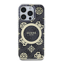 Guess Guess iPhone 16 Pro Max Backcover hoesje - Magsafe IML - 4G Peony - Zwart