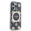 Guess Guess iPhone 16 Pro Max Back-Cover hul - Magsafe IML - 4G Peony - Schwarz