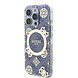 Guess Guess iPhone 16 Pro Max Back cover coque - Magsafe IML - 4G Peony - Bleu Guess Guess iPhone 16 Pro Max Back cover coque - Magsafe IML - 4G Peony - Bleu