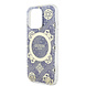 Guess Guess iPhone 16 Pro Max Back cover coque - Magsafe IML - 4G Peony - Bleu Guess Guess iPhone 16 Pro Max Back cover coque - Magsafe IML - 4G Peony - Bleu