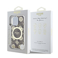Guess Guess iPhone 16 Pro Max Back cover coque - Magsafe IML - 4G Peony - Marron
