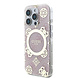 Guess Guess iPhone 16 Pro Max Backcover hoesje - Magsafe IML - 4G Peony - Roze Guess Guess iPhone 16 Pro Max Backcover hoesje - Magsafe IML - 4G Peony - Roze
