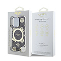 Guess Guess iPhone 16 Pro Backcover hoesje - Magsafe IML - 4G Peony - Zwart
