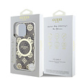 Guess Guess iPhone 16 Pro Back cover case - Magsafe IML - 4G Peony - Brown
