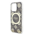 Guess Guess iPhone 16 Pro Backcover hoesje - Magsafe IML - 4G Peony - Bruin