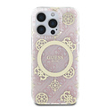 Guess Guess iPhone 16 Pro Back-Cover hul - Magsafe IML - 4G Peony - Rosa