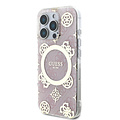 Guess Guess iPhone 16 Pro Back cover coque - Magsafe IML - 4G Peony - Rose