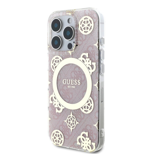 Guess Guess iPhone 16 Pro Back-Cover hul - Magsafe IML - 4G Peony - Rosa