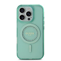 Guess Guess iPhone 16 Pro Max Backcover hoesje - Magsafe IML - Rhinestones - Groen