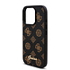 Guess Guess iPhone 16 Pro Back cover case - PU Leather - Peony Script Logo - Black Guess Guess iPhone 16 Pro Back cover case - PU Leather - Peony Script Logo - Black