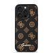 Guess Guess iPhone 16 Pro Back cover case - PU Leather - Peony Script Logo - Black Guess Guess iPhone 16 Pro Back cover case - PU Leather - Peony Script Logo - Black