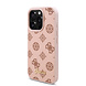 Guess Guess iPhone 16 Pro Back-Cover hul - PU Leather - Peony Script Logo - Braun Guess Guess iPhone 16 Pro Back-Cover hul - PU Leather - Peony Script Logo - Braun