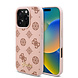 Guess Guess iPhone 16 Pro Back cover coque - PU Leather - Peony Script Logo - Marron Guess Guess iPhone 16 Pro Back cover coque - PU Leather - Peony Script Logo - Marron