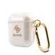 Guess Guess Airpods - Airpods 2 Case - Colored Glitter - Gold Guess Guess Airpods - Airpods 2 Case - Colored Glitter - Gold