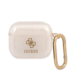 Guess Airpods 3 Case - Colored Glitter - Gold