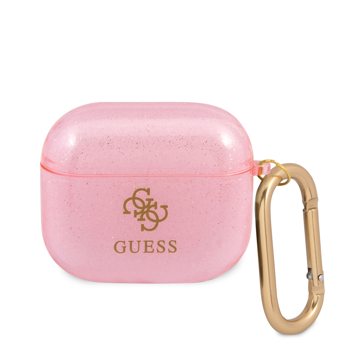 Guess Guess Airpods 3 Case - Colored Glitter - Roze