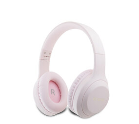 Guess Guess Bluetooth Headphones - Classic Printed Logo - Roze Guess Guess Bluetooth Headphones - Classic Printed Logo - Roze