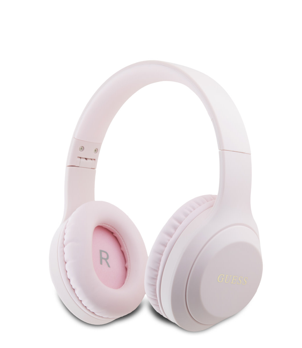 Guess Guess Bluetooth Headphones - Classic Printed Logo - Roze