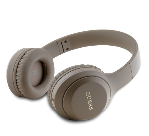 Guess Guess Bluetooth Headphones - Classic Printed Logo - Brown Guess Guess Bluetooth Headphones - Classic Printed Logo - Brown