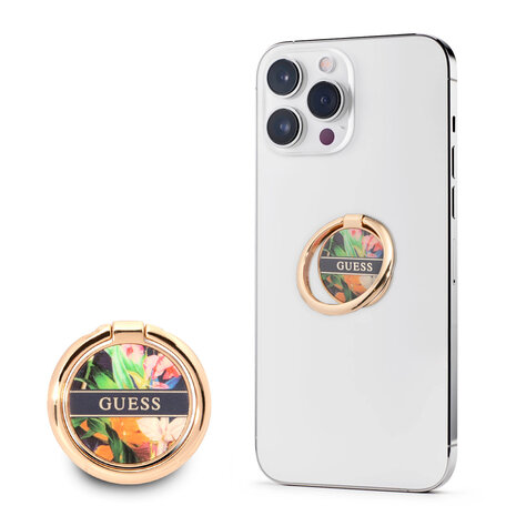 Guess Guess Telefoon Ring houder - Flower Ring Stand - Blauw Guess Guess Telefoon Ring houder - Flower Ring Stand - Blauw