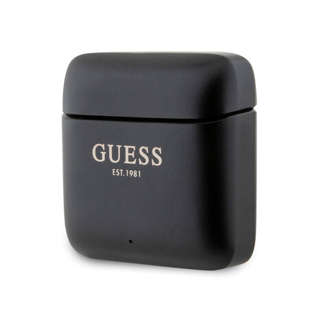 Guess Guess True Wireless Bluetooth Earbuds - Satined Finish - Zwart Guess Guess True Wireless Bluetooth Earbuds - Satined Finish - Zwart