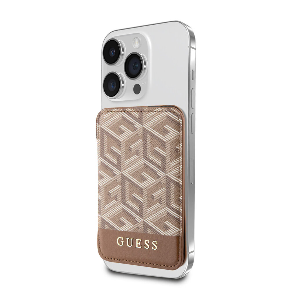 Guess Guess Magnetic Foldable Card Holder - Magsafe - G-Cube - Brown