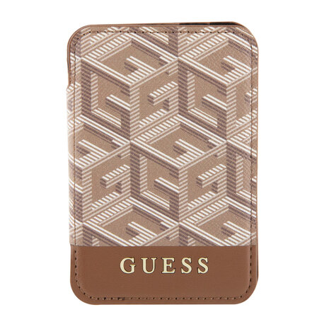 Guess Guess Magnetic Foldable Card Holder - Magsafe - G-Cube - Brown