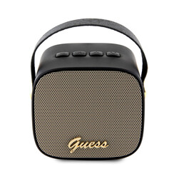 Guess Wireless Bluetooth Speaker with Handle - PU Leather - Script Logo - Black