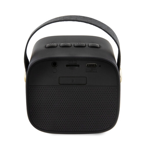 Guess Guess Wireless Bluetooth Speaker with Handle - PU Leather - Script Logo - Schwarz