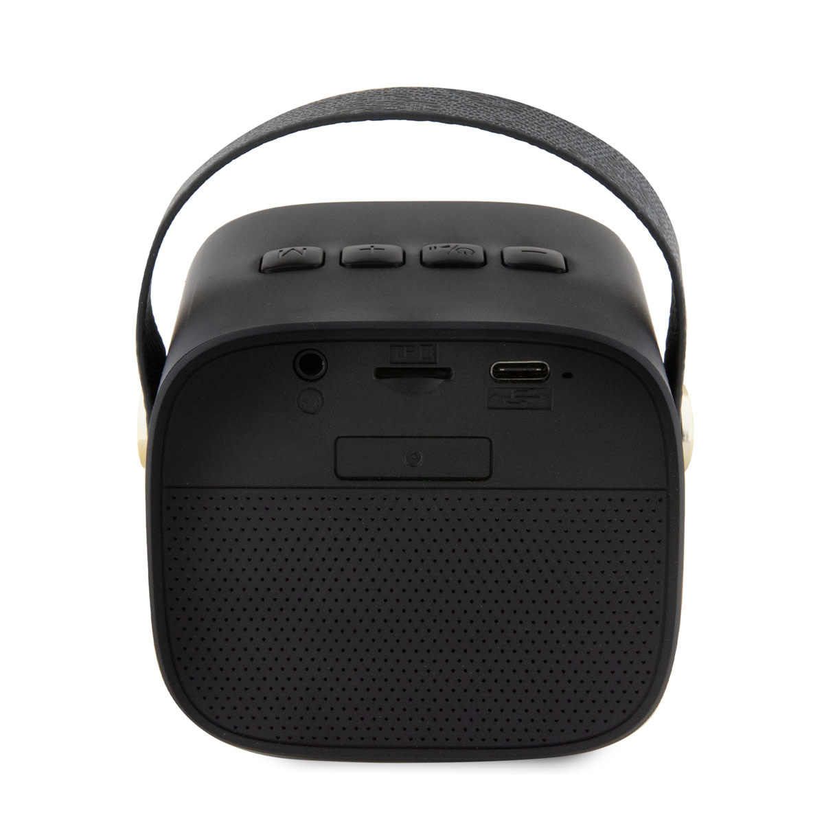 Guess Guess Wireless Bluetooth Speaker with Handle - PU Leather - Script Logo - Zwart, foto 3 van 4
