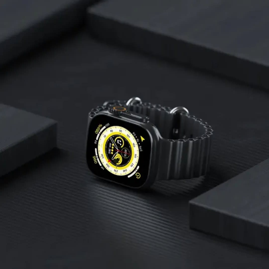 Porodo Ultra Ultimo Titan Smart Watch - Zwart, foto 3 van 4