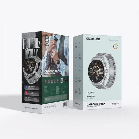 Green Lion Green Lion Chrono Pro Smart Watch - Silber Green Lion Green Lion Chrono Pro Smart Watch - Silber