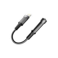 Green Lion Earphone Adapter - Lightning to 3.5 Aux - Black