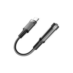 Green Lion Earphone Adapter - USB-C to 3.5 Aux - Black