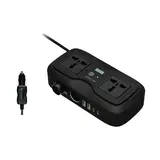 Green Lion Green Lion GC-233 Power Inverter with 2 Universal Socket - Zwart Green Lion Green Lion GC-233 Power Inverter with 2 Universal Socket - Zwart