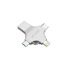 Green Lion 4 in 1 USB Flash Drive 256GB - Argent