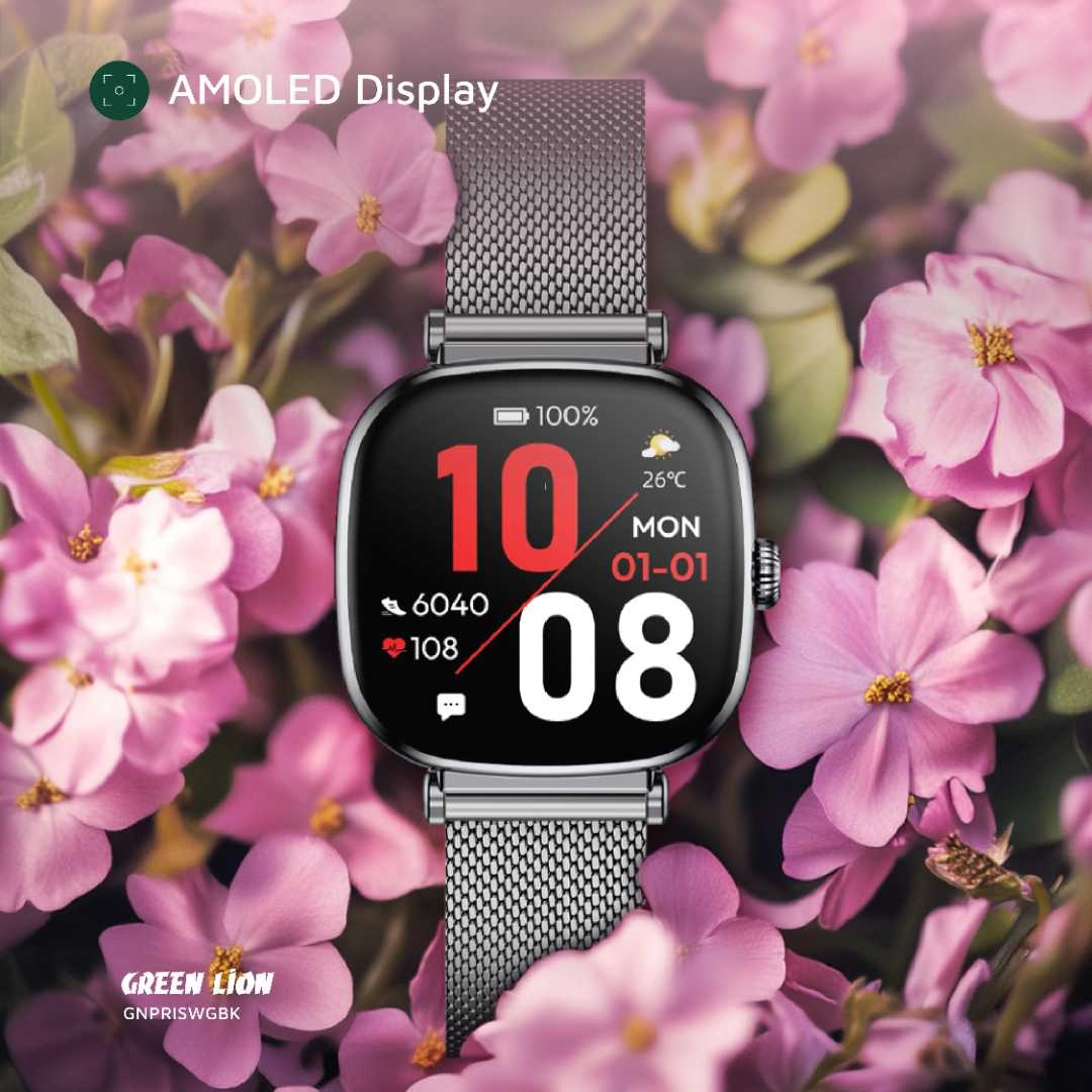 Green Lion Green Lion Princess Smart Watch - Glossy Black, foto 6 van 6