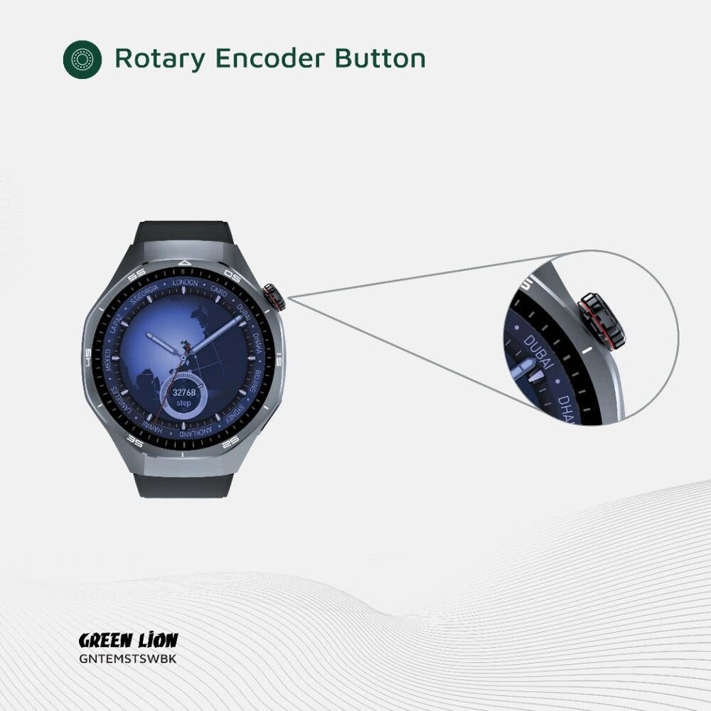 Green Lion Green Lion Tech Master Smart Watch - Noir Green Lion Green Lion Tech Master Smart Watch - Noir