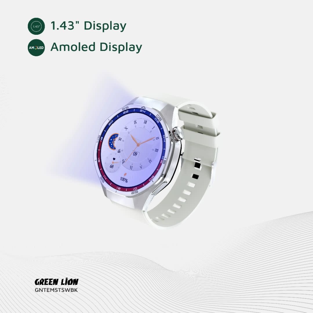 Green Lion Green Lion Tech Master Smart Watch - Zilver, foto 6 van 6