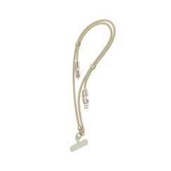 Green Lion 4 in 1 Braided 150cm Lanyard Cable with Tether Patch - Beige