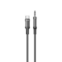 Green Lion USB-C to AUX - 100cm Braided Cable - Zwart