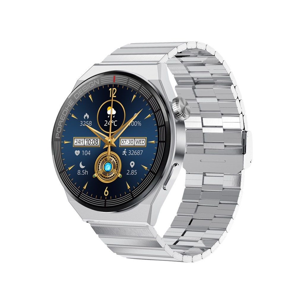 Porodo Zebro Smart Watch - Zilver, foto 2 van 6