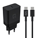 TUNIQ TUNIQ Fast Charger PD 25W Adapter mit Lightning-zu-USB Type-C Kabel - Schwarz TUNIQ TUNIQ Fast Charger PD 25W Adapter mit Lightning-zu-USB Type-C Kabel - Schwarz