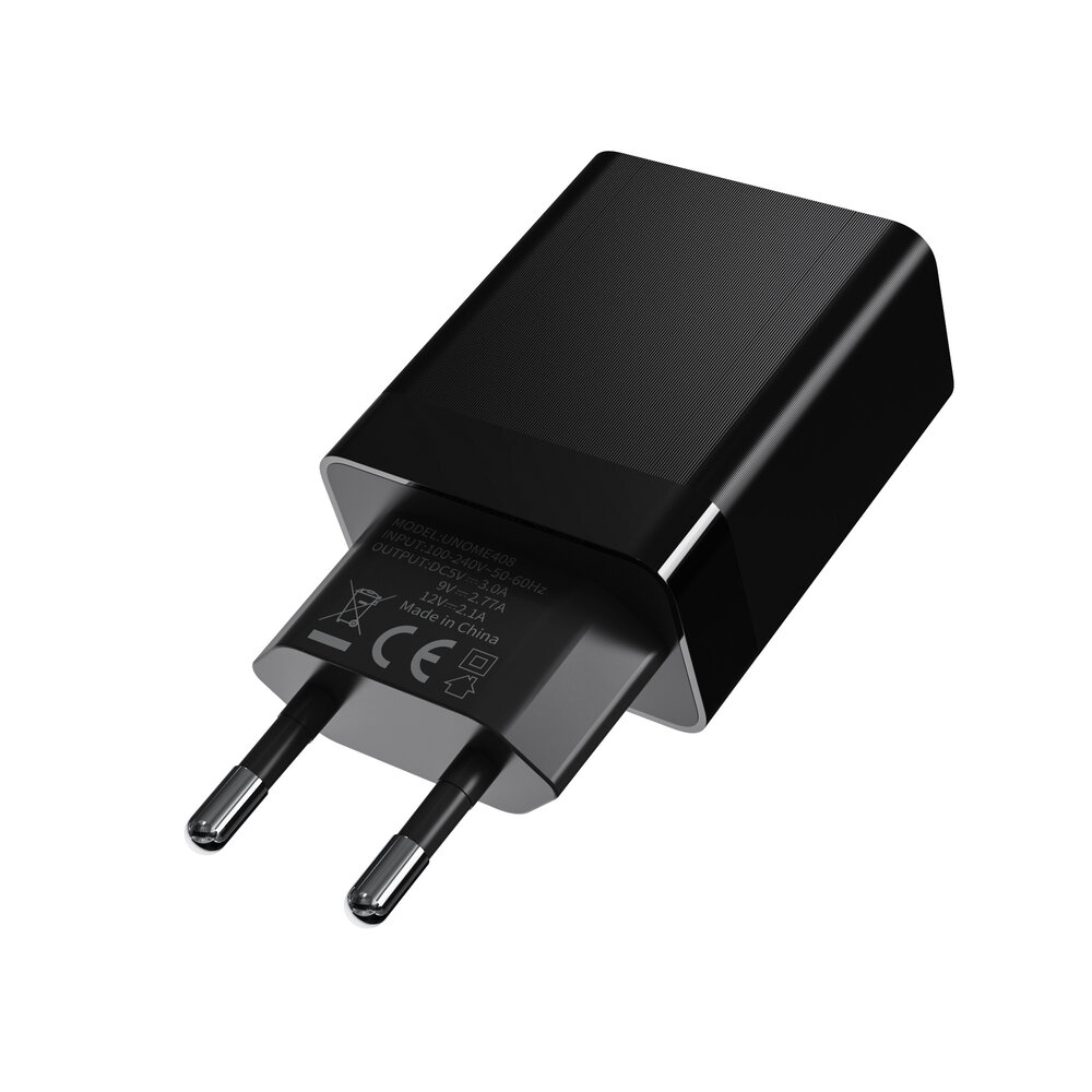 TUNIQ TUNIQ Fast Charger PD 25W Adapter mit Lightning-zu-USB Type-C Kabel - Schwarz TUNIQ TUNIQ Fast Charger PD 25W Adapter mit Lightning-zu-USB Type-C Kabel - Schwarz