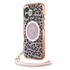 Guess Guess iPhone 16 Back cover case - Magsafe - Leopard print with Nylon strap - Pink Guess Guess iPhone 16 Back cover case - Magsafe - Leopard print with Nylon strap - Pink