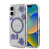 Guess iPhone 16 Back-Cover hul - Magsafe - Resin Flowers Design - Lila Guess iPhone 16 Back-Cover hul - Magsafe - Resin Flowers Design - Lila